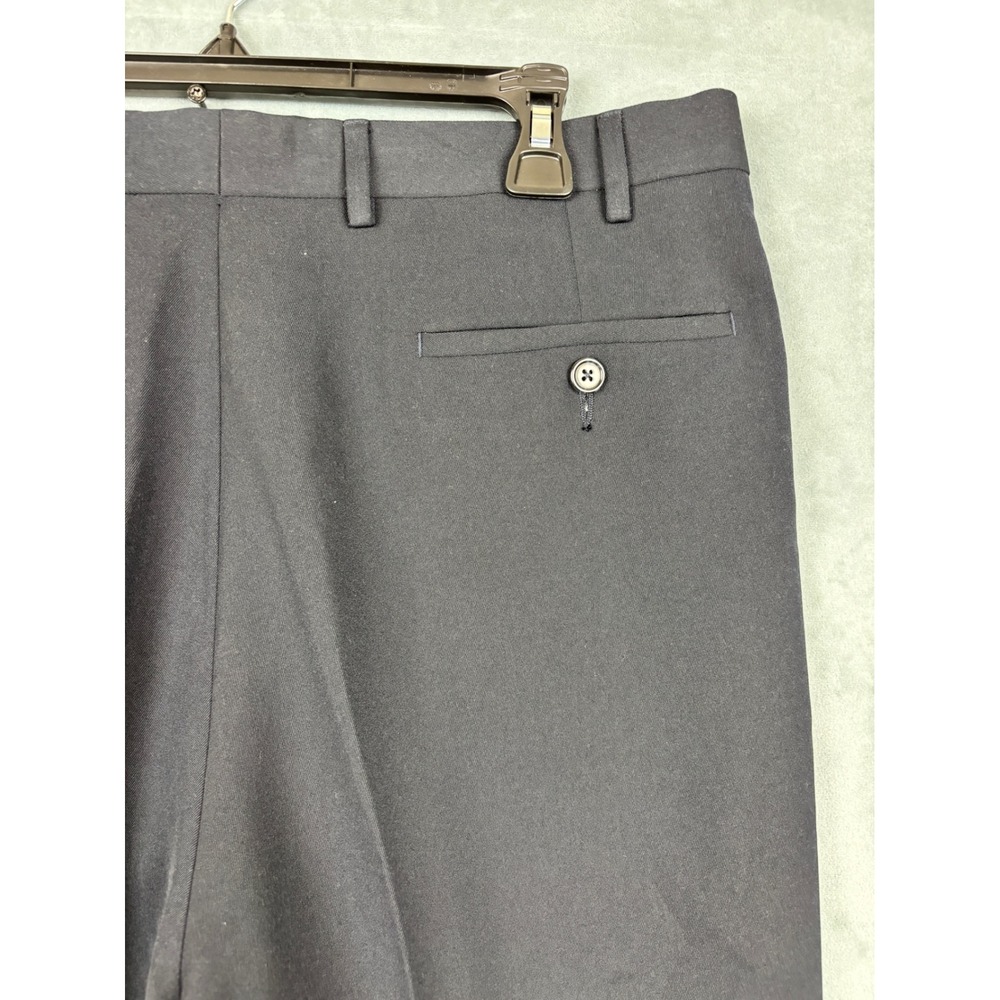 Lauren Ralph Lauren Mens Navy Blue Pleated Cuffed Dress Pants Trousers 36x31 - Picture 6 of 12